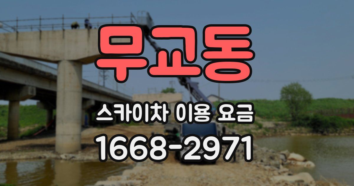무교동 스카이차 이용 요금