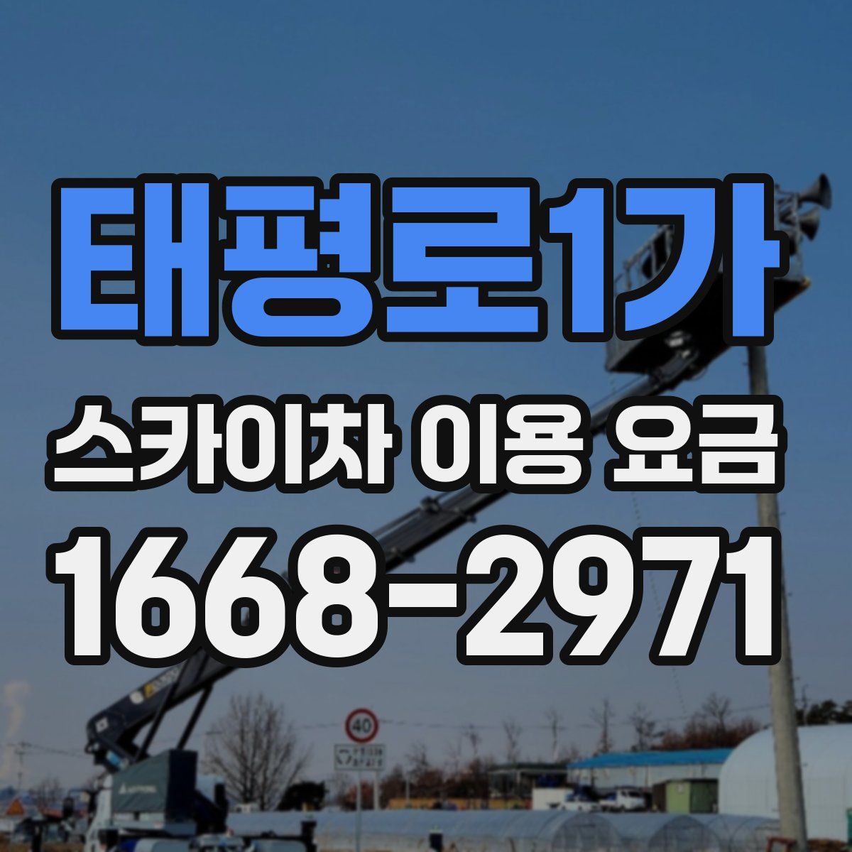 태평로1가 스카이차 이용 요금