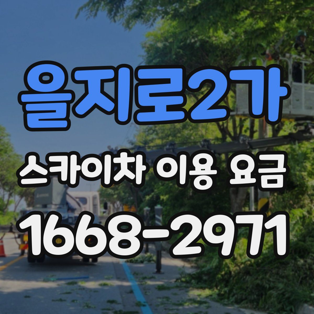 을지로2가 스카이차 이용 요금