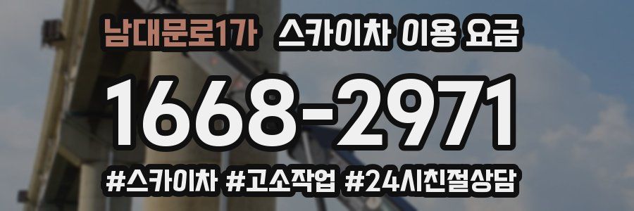남대문로1가 스카이차 이용 요금