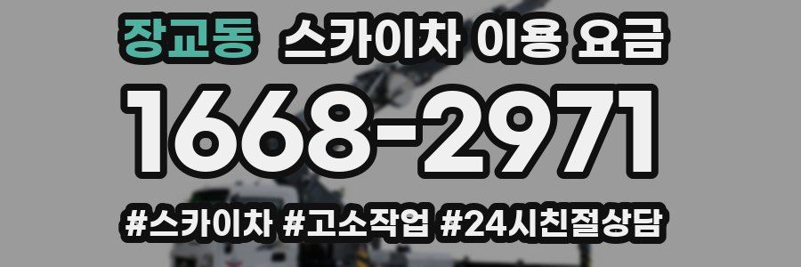 장교동 스카이차 이용 요금