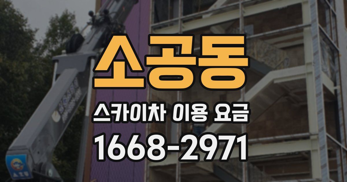 소공동 스카이차 이용 요금