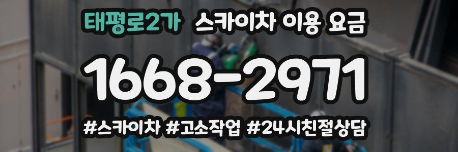 태평로2가 스카이차 이용 요금