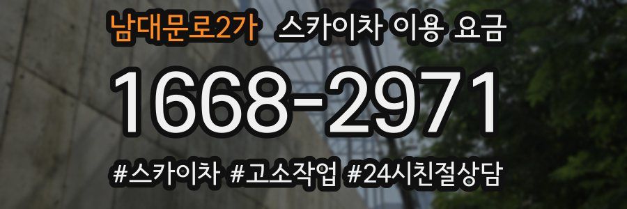 남대문로2가 스카이차 이용 요금