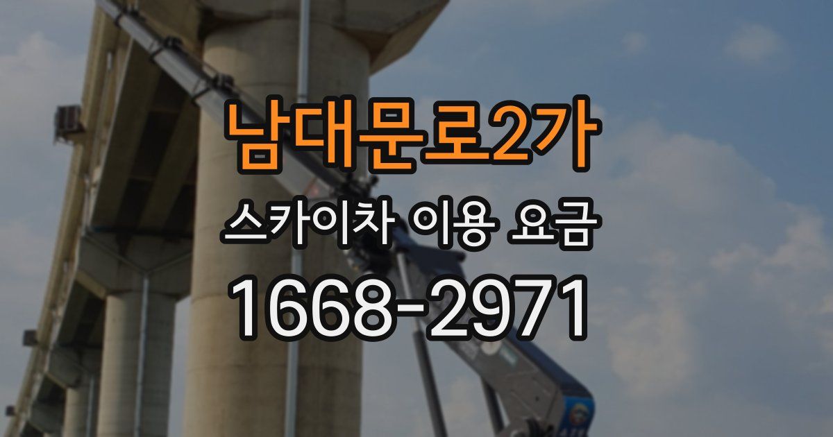남대문로2가 스카이차 이용 요금