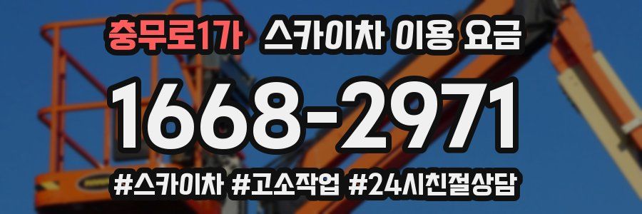 충무로1가 스카이차 이용 요금