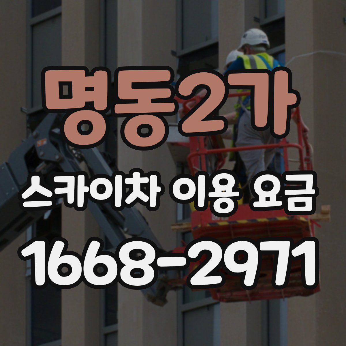 명동2가 스카이차 이용 요금