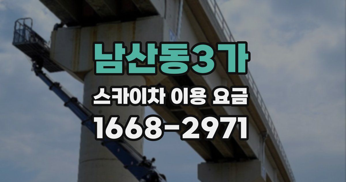남산동3가 스카이차 이용 요금