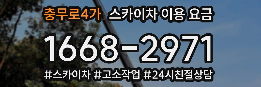 충무로4가 스카이차 이용 요금