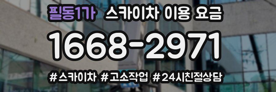 필동1가 스카이차 이용 요금