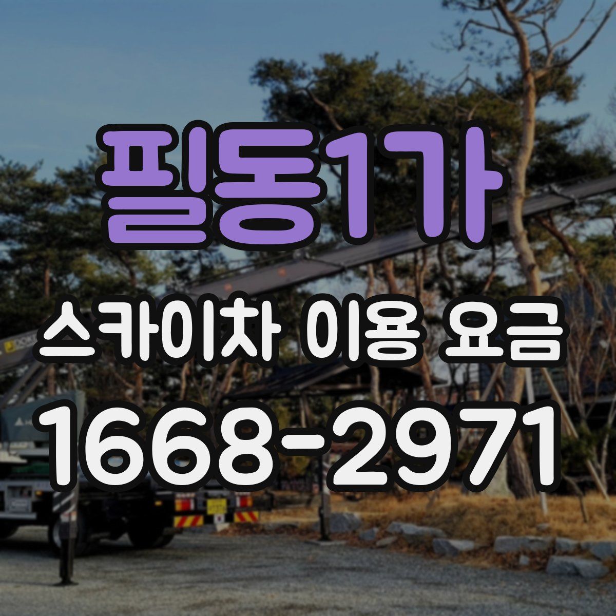 필동1가 스카이차 이용 요금