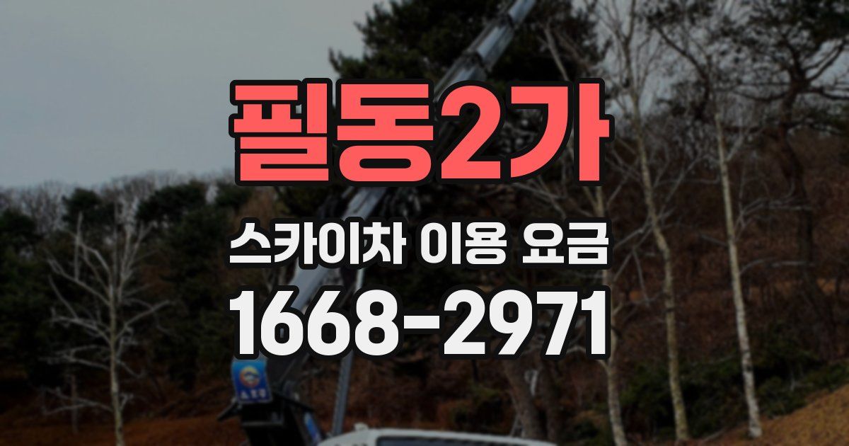 필동2가 스카이차 이용 요금