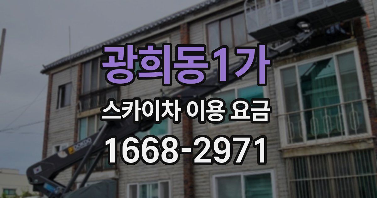 광희동1가 스카이차 이용 요금