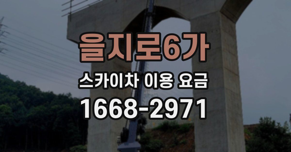 을지로6가 스카이차 이용 요금