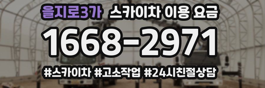 을지로3가 스카이차 이용 요금