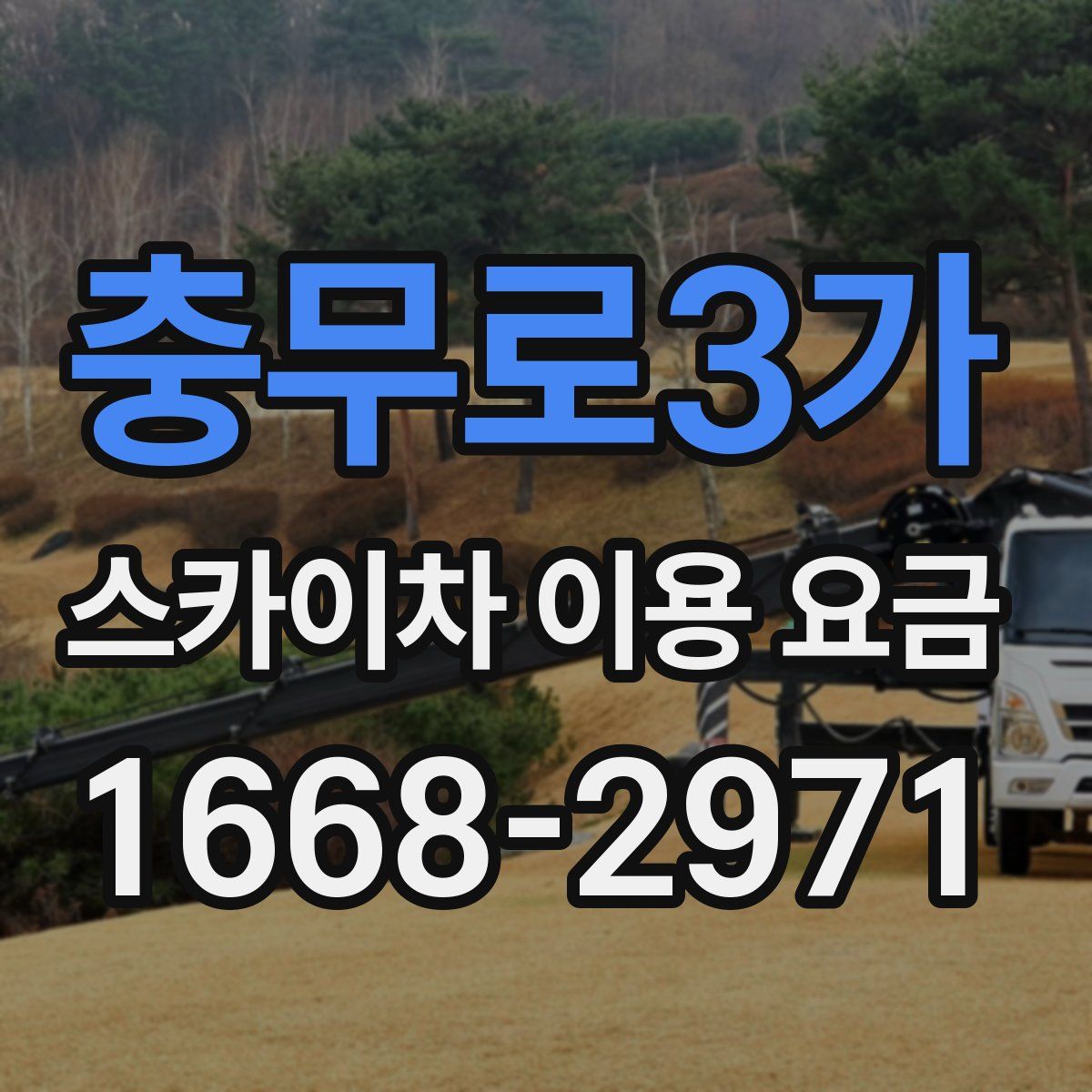 충무로3가 스카이차 이용 요금
