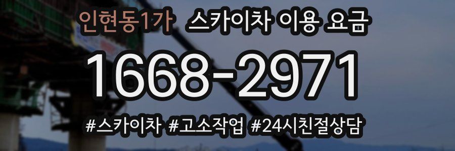 인현동1가 스카이차 이용 요금