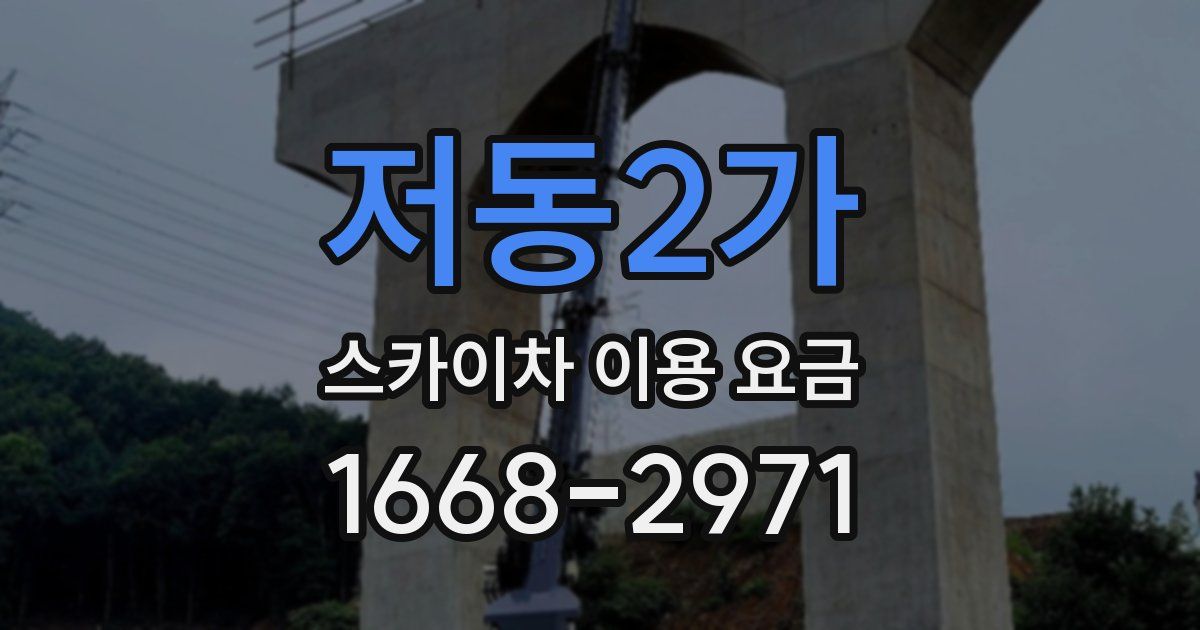 저동2가 스카이차 이용 요금