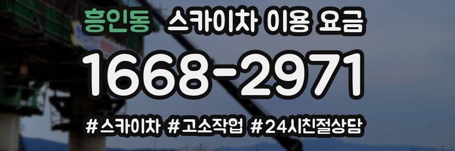 흥인동 스카이차 이용 요금