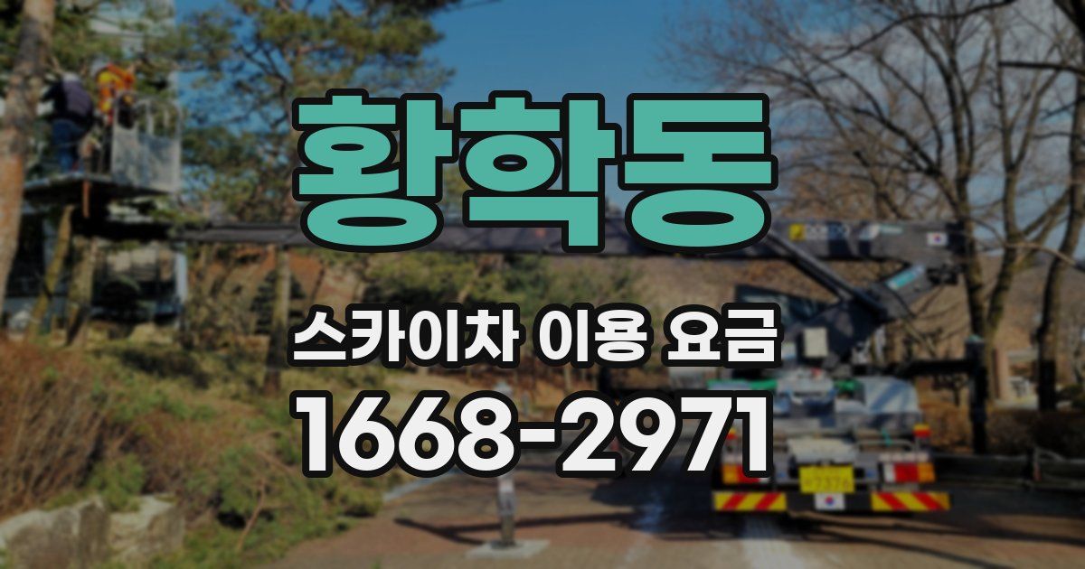 황학동 스카이차 이용 요금
