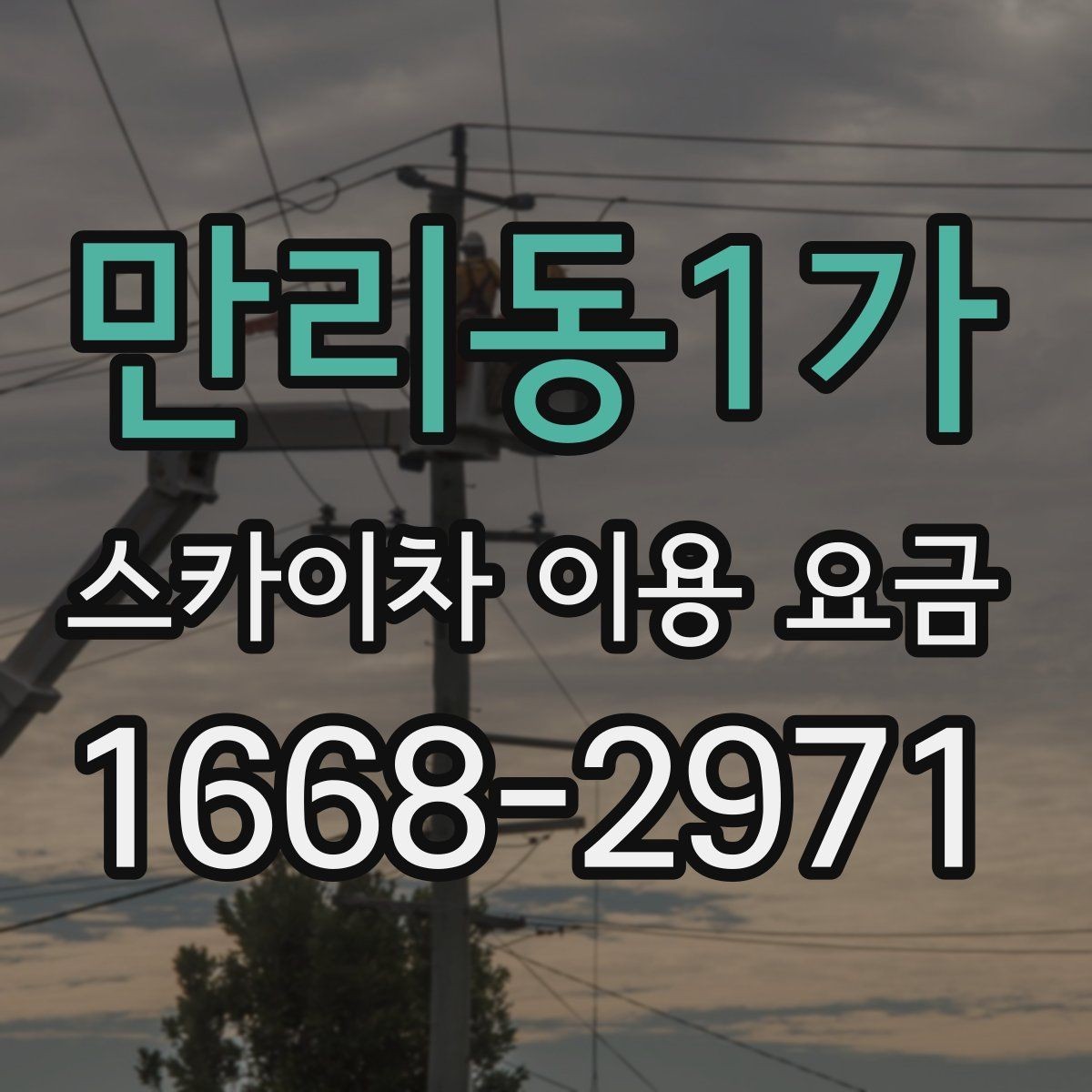 만리동1가 스카이차 이용 요금 안내를 참고할 때 실수하기 쉬운 점