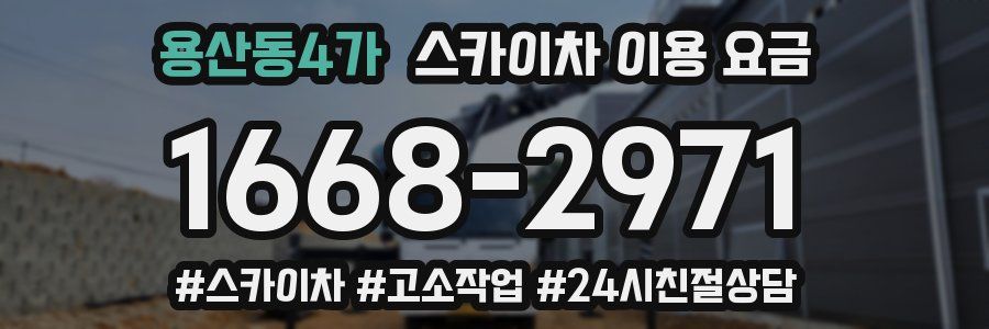용산동4가 스카이차 이용 요금