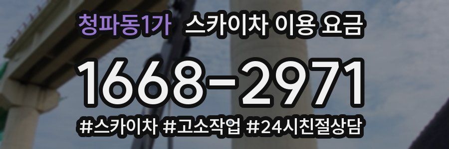 청파동1가 스카이차 이용 요금