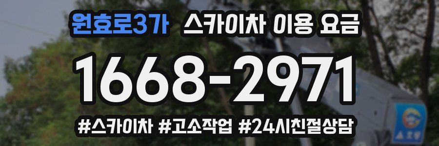 원효로3가 스카이차 이용 요금