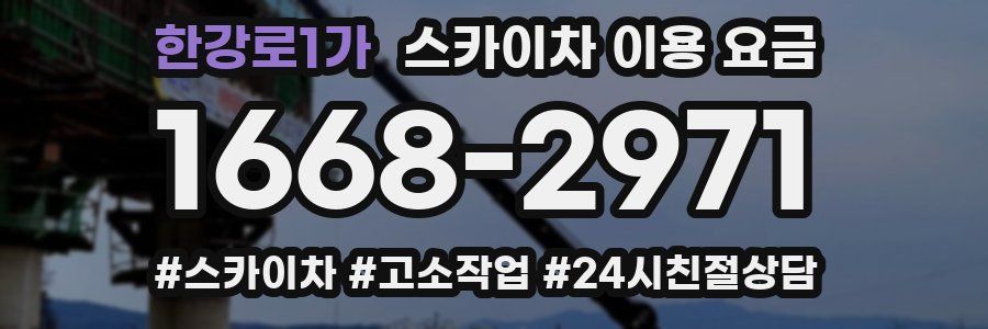 한강로1가 스카이차 이용 요금