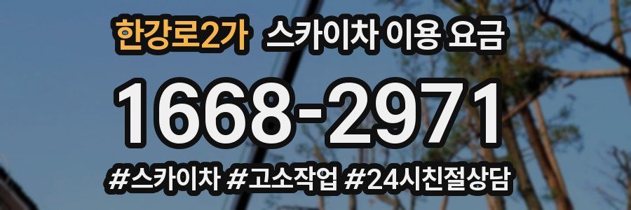 한강로2가 스카이차 이용 요금