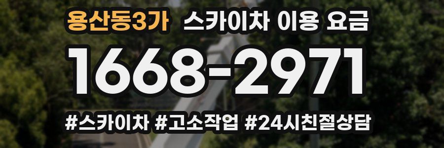 용산동3가 스카이차 이용 요금