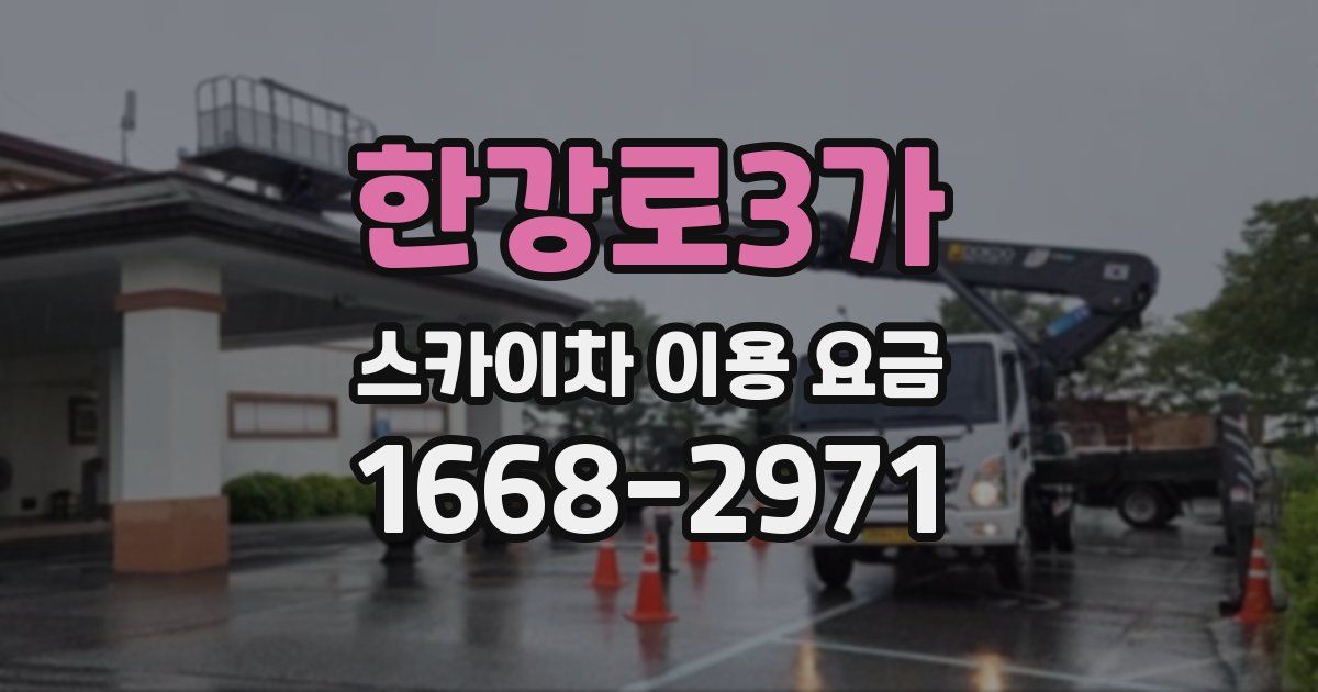 한강로3가 스카이차 이용 요금