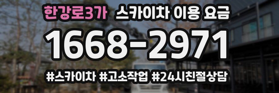 한강로3가 스카이차 이용 요금