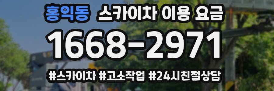 홍익동 스카이차 이용 요금