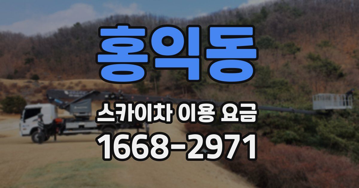 홍익동 스카이차 이용 요금