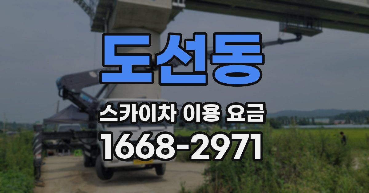 도선동 스카이차 이용 요금