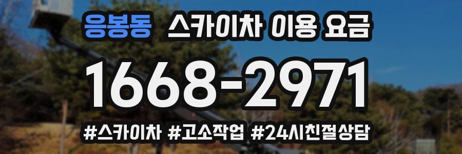 응봉동 스카이차 이용 요금