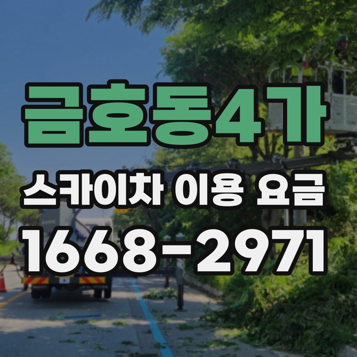 금호동4가 스카이차 이용 요금