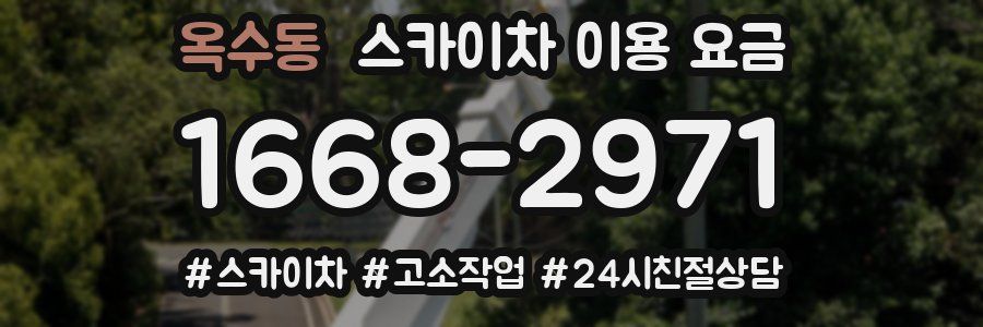 옥수동 스카이차 이용 요금