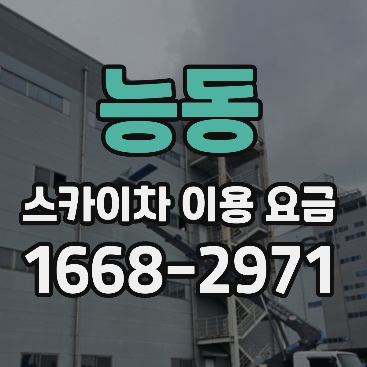능동 스카이차 이용 요금