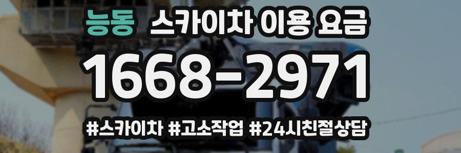 능동 스카이차 이용 요금