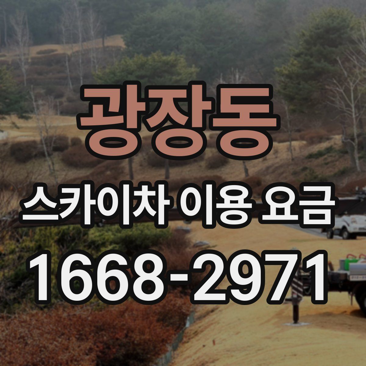 광장동 스카이차 이용 요금