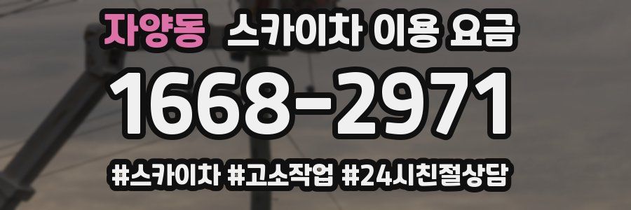 자양동 스카이차 이용 요금
