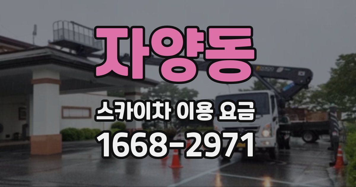 자양동 스카이차 이용 요금