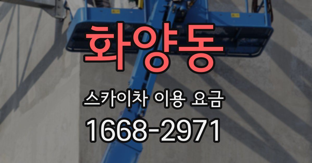 화양동 스카이차 이용 요금