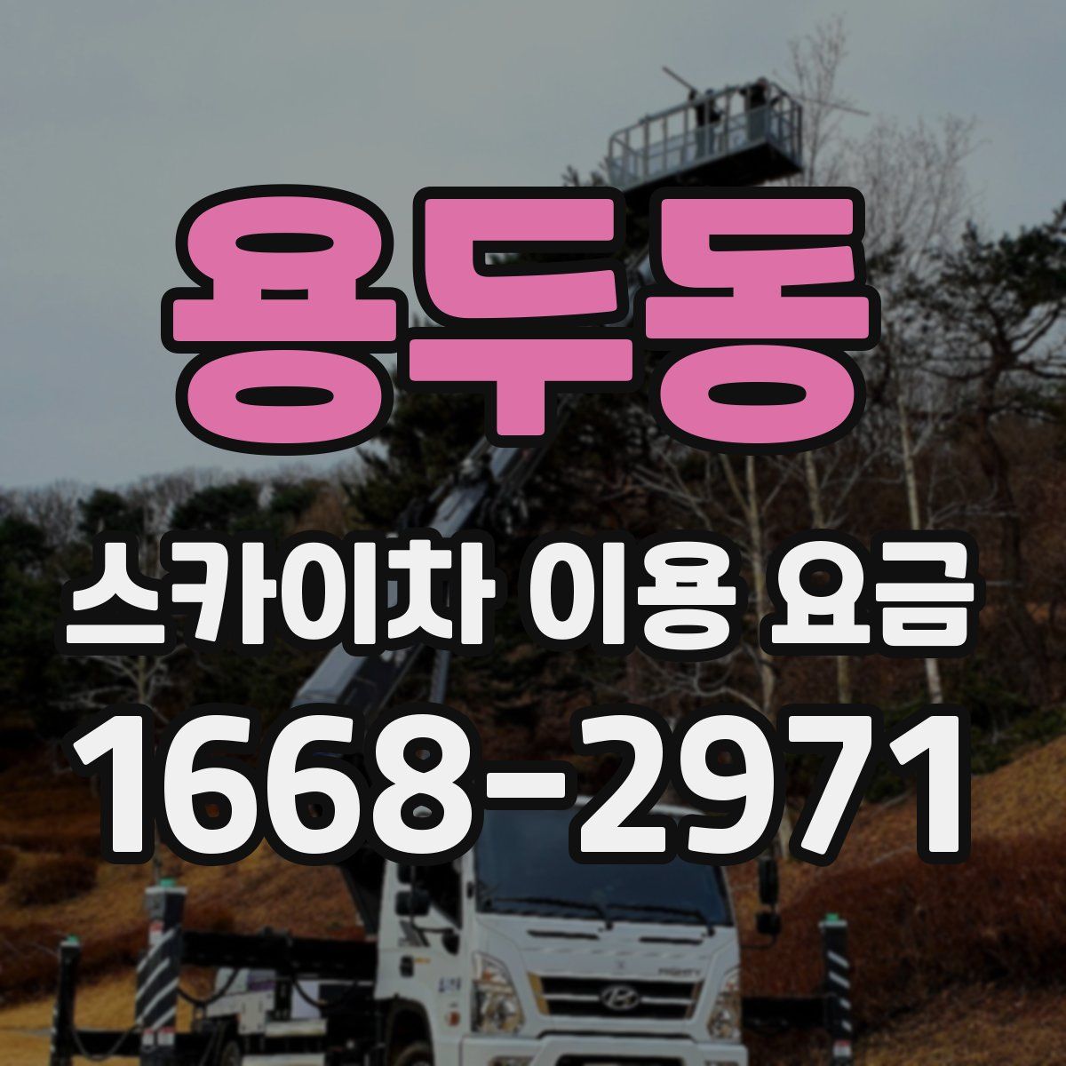 용두동 스카이차 이용 요금