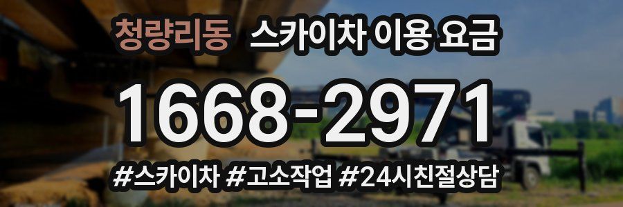 청량리동 스카이차 이용 요금