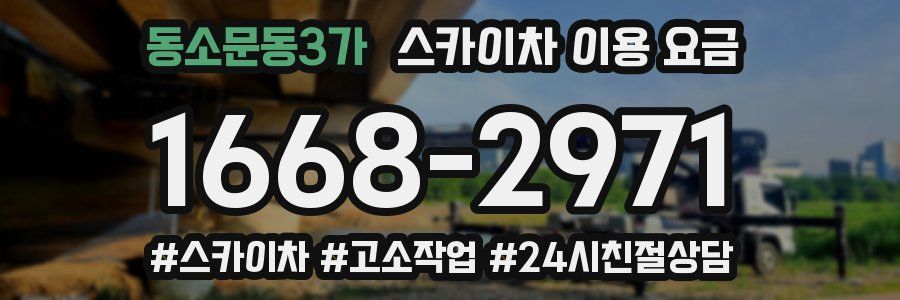동소문동3가 스카이차 이용 요금
