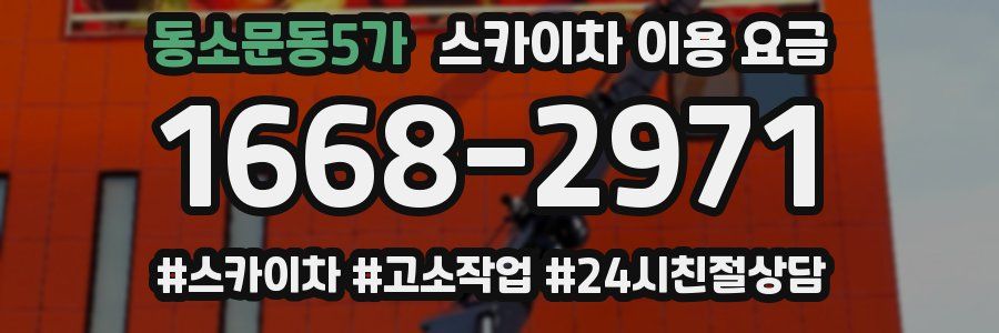 동소문동5가 스카이차 이용 요금