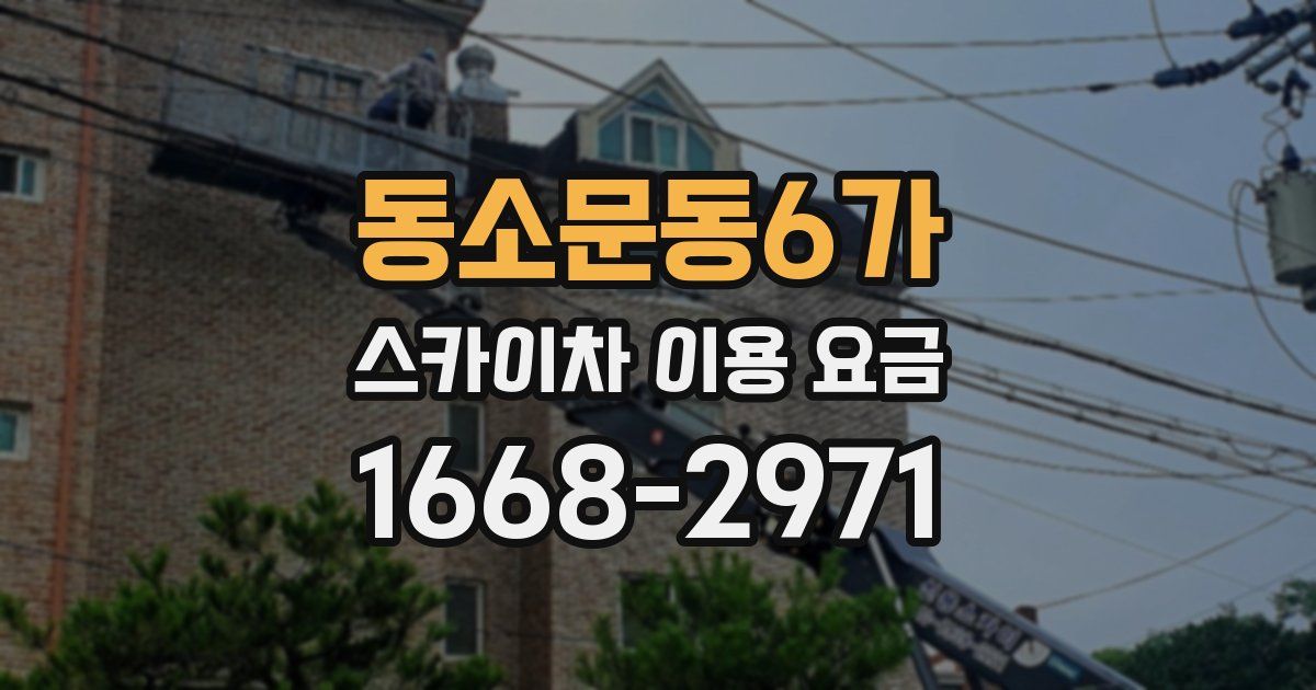 동소문동6가 스카이차 이용 요금